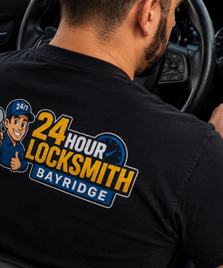 24 Hour Locksmith Bay Ridge locksmith greeting a customer at their Bay Ridge door